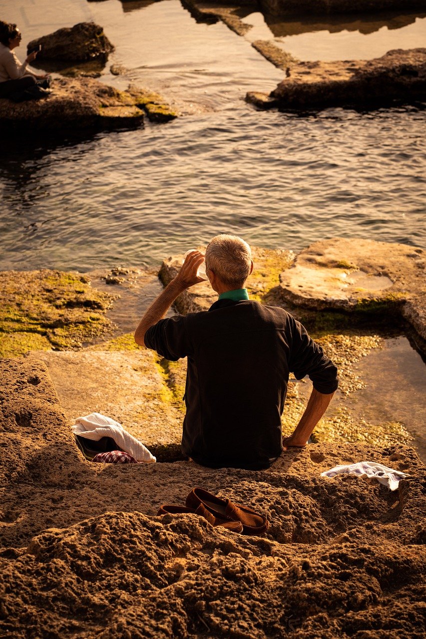 sea, man, nature