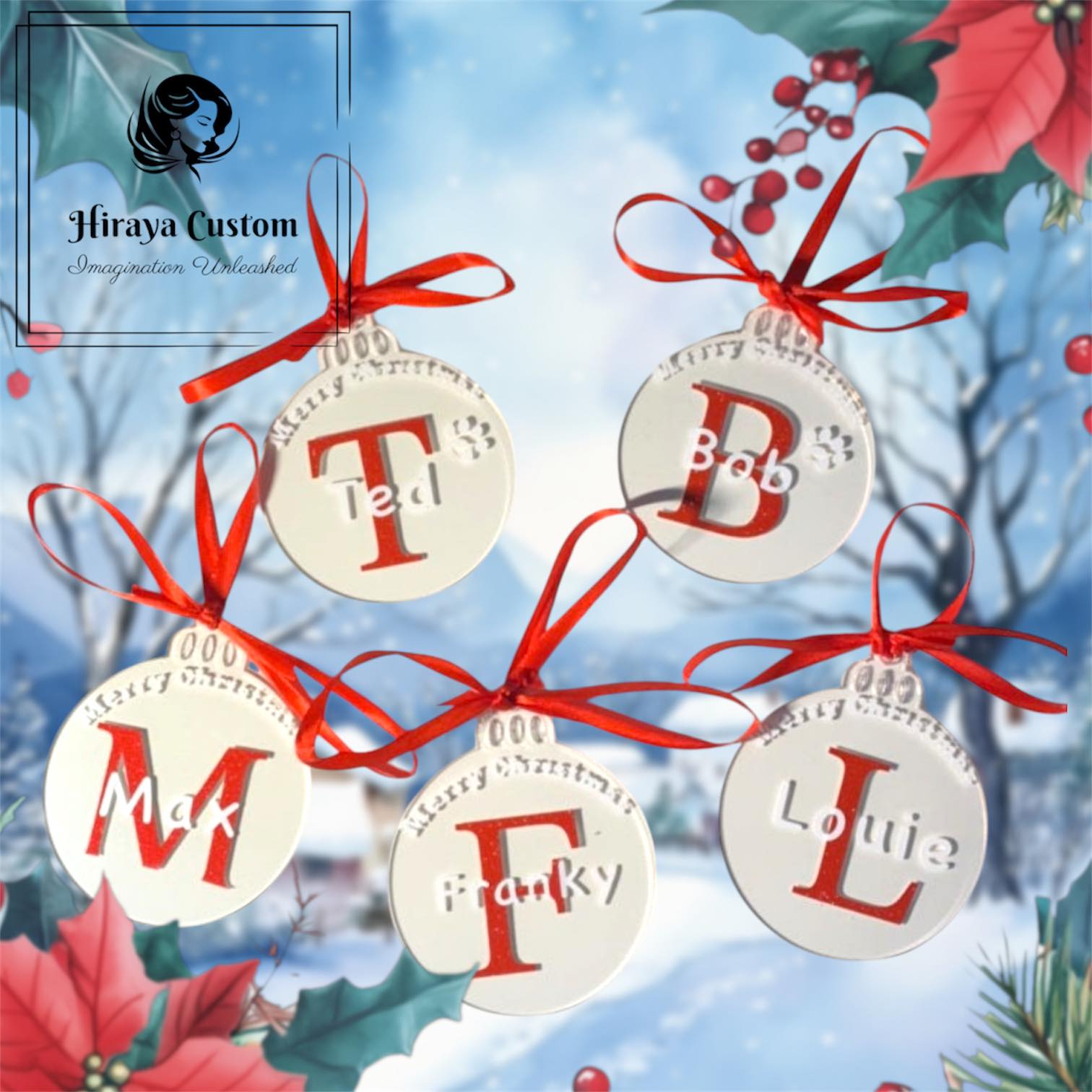 Custom Flat Acrylic Ornament - Image 10