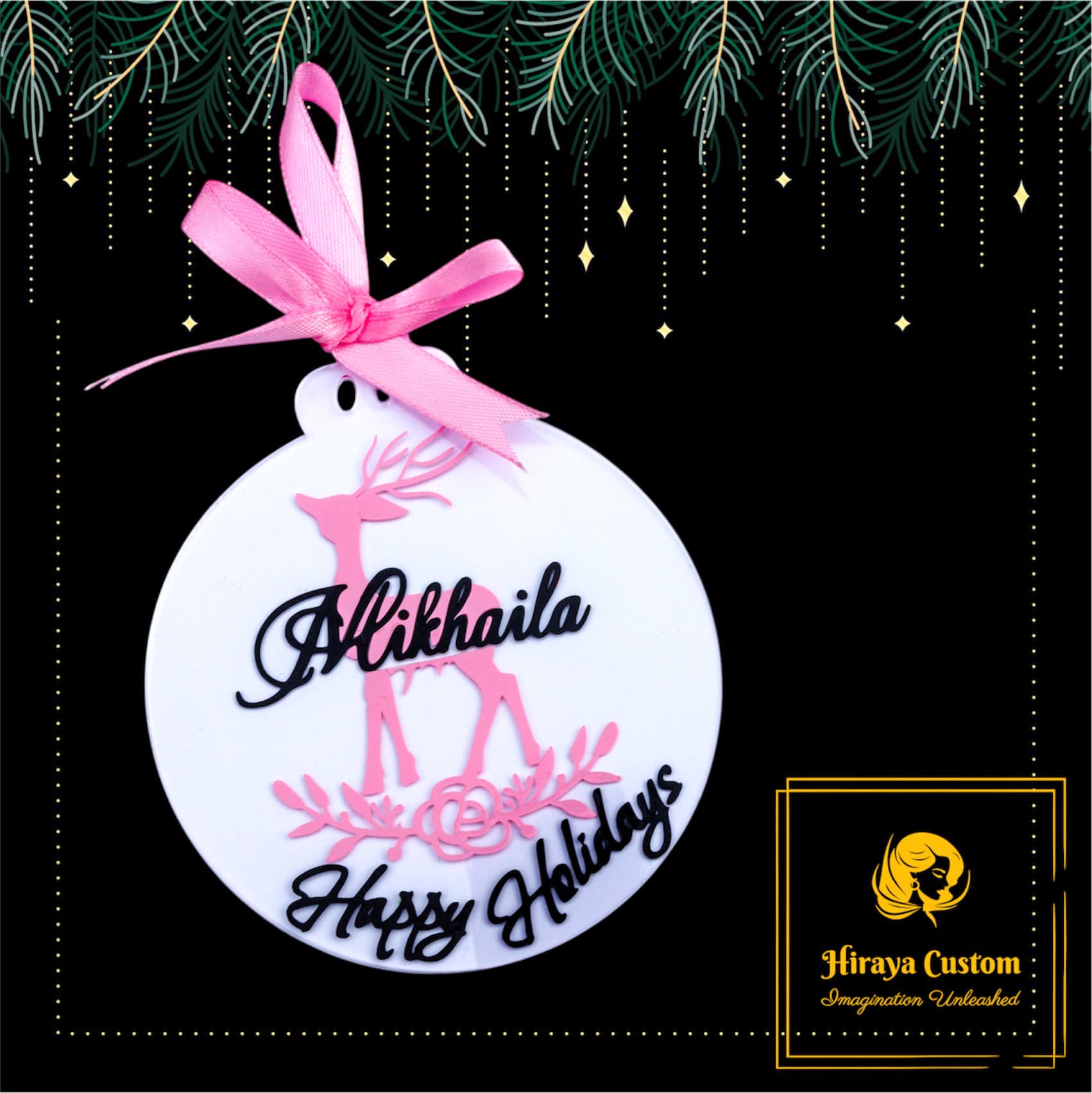 Custom Flat Acrylic Ornament - Image 6