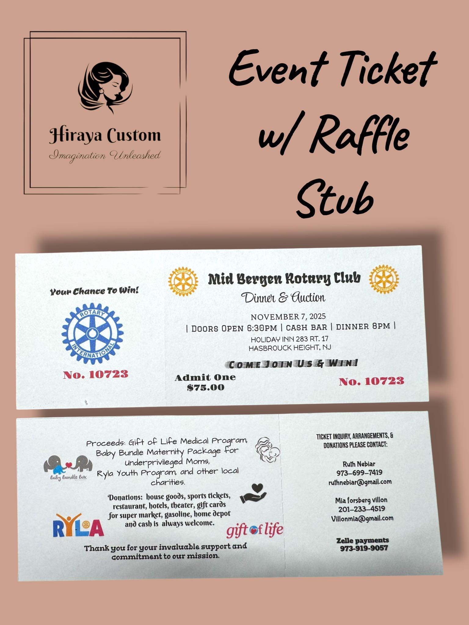 Custom Event Tickets