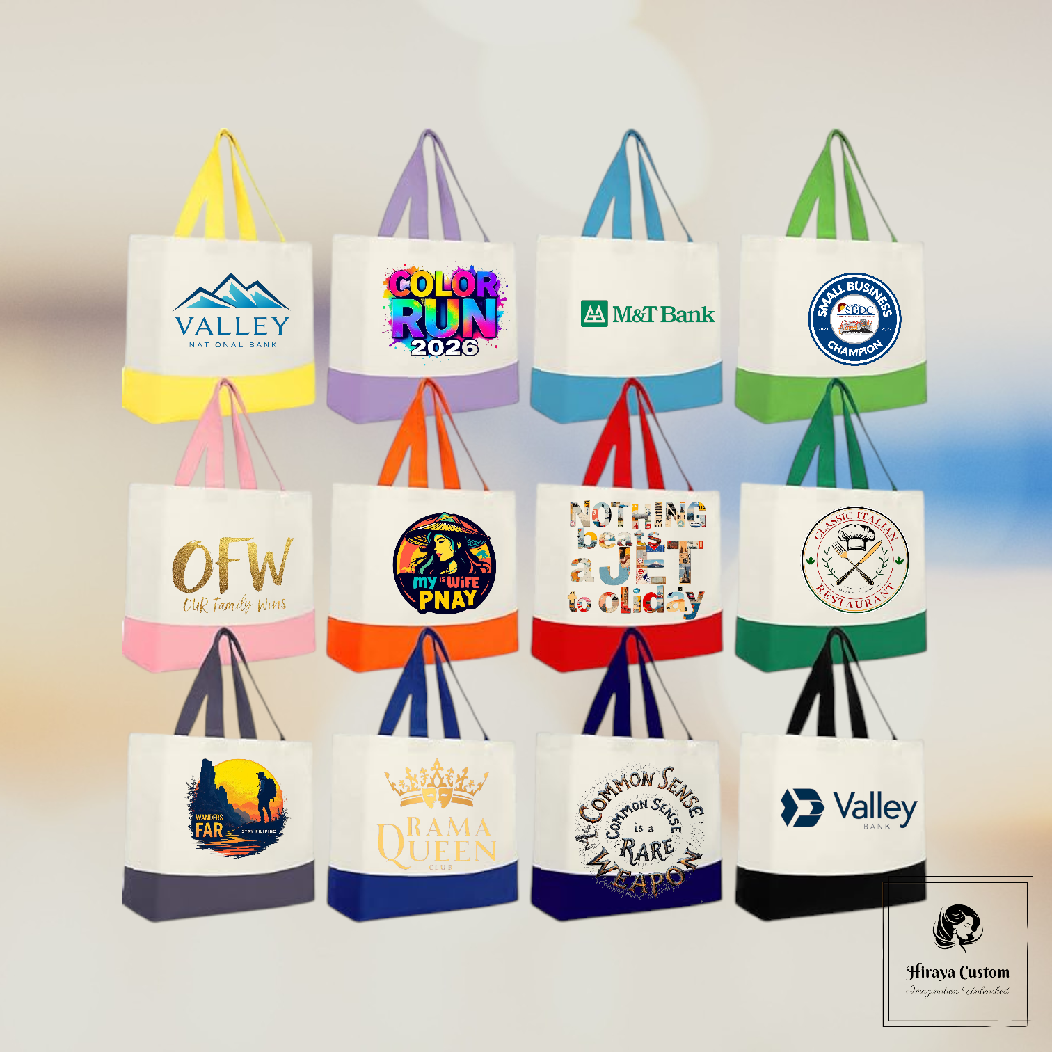 Custom Canvas Tote Bags