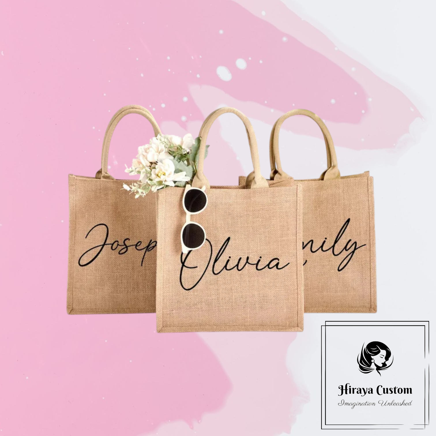 Custom Jute Bag - Image 2